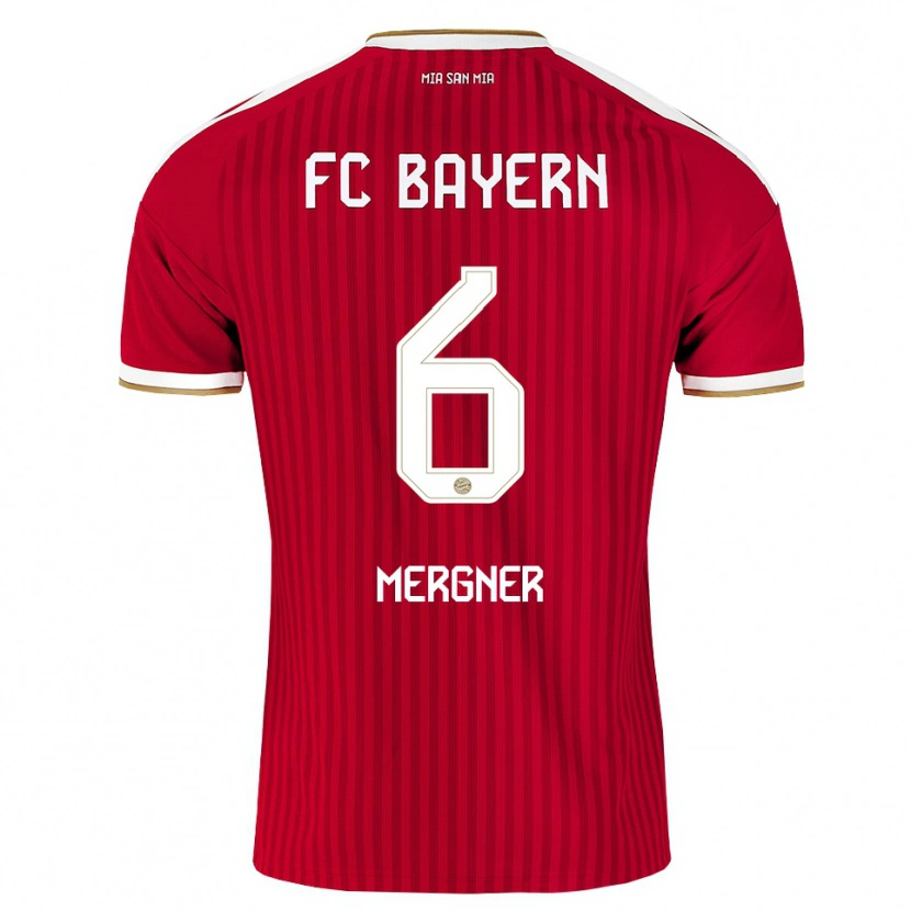 Danxen Kvinnor Max Mergner #6 Röd Vit Blå Hemmatröja Matchtröjor 2026/27 Tröjor T-Tröja