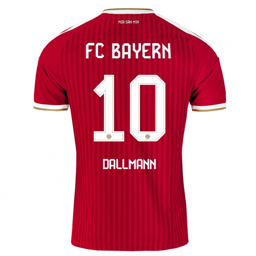 Danxen Kvinnor Linda Dallmann #10 Röd Vit Blå Hemmatröja Matchtröjor 2026/27 Tröjor T-Tröja