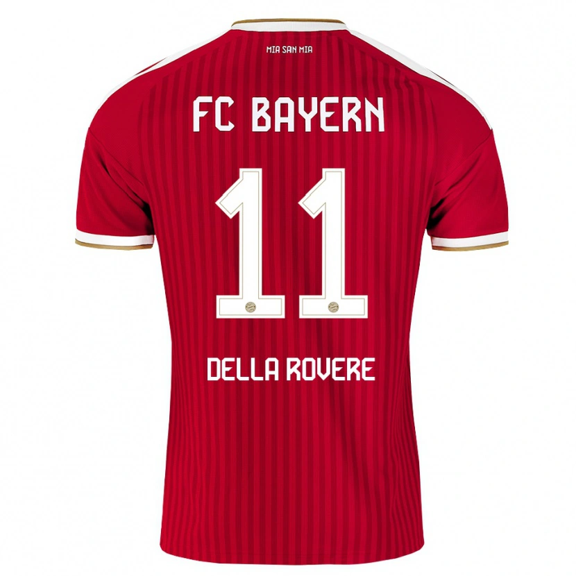 Danxen Kvinnor Guido Della Rovere #11 Röd Vit Blå Hemmatröja Matchtröjor 2026/27 Tröjor T-Tröja