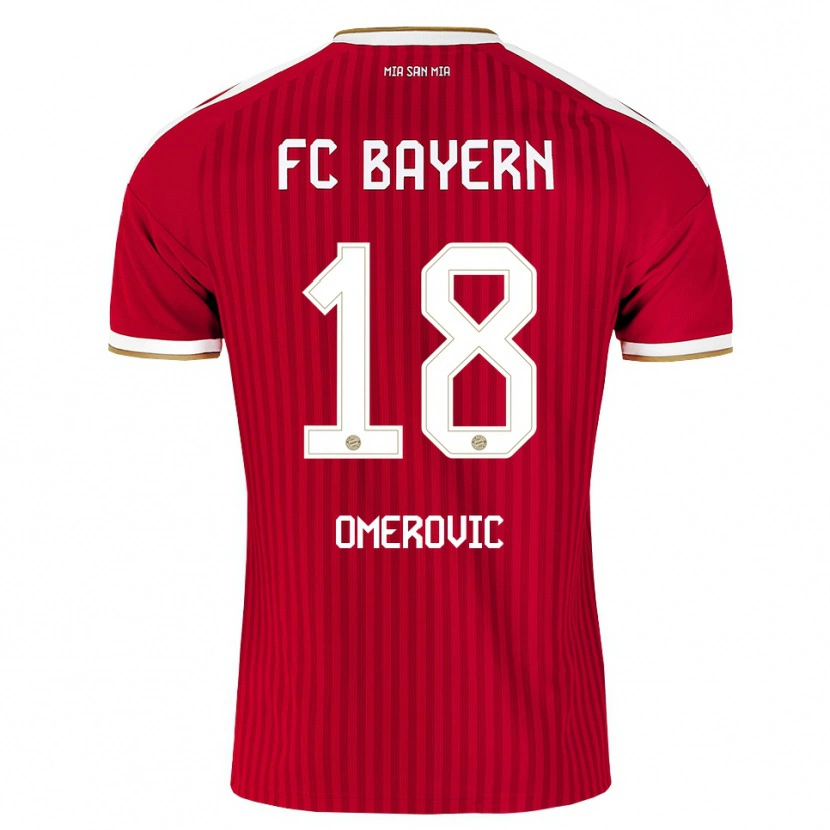 Danxen Kvinnor Amar Omerovic #18 Röd Vit Blå Hemmatröja Matchtröjor 2026/27 Tröjor T-Tröja