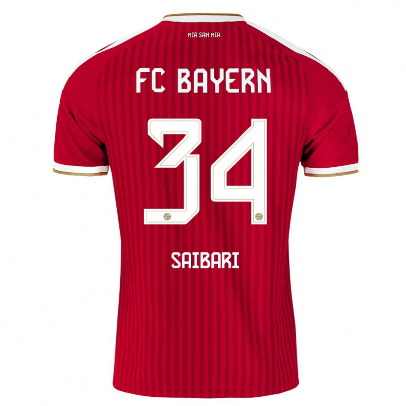 Danxen Kvinnor Ismael Saibari #34 Röd Vit Blå Hemmatröja Matchtröjor 2026/27 Tröjor T-Tröja