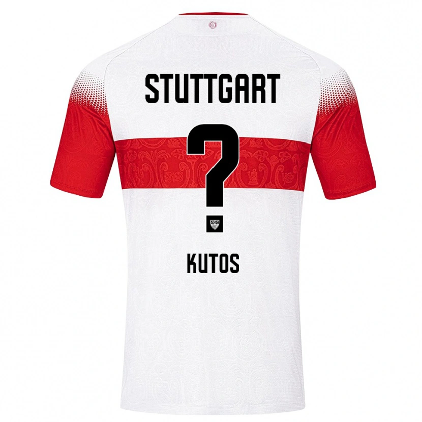 Danxen Kvinnor Nino Kutos #0 Vit Röd Gul Hemmatröja Matchtröjor 2026/27 Tröjor T-Tröja