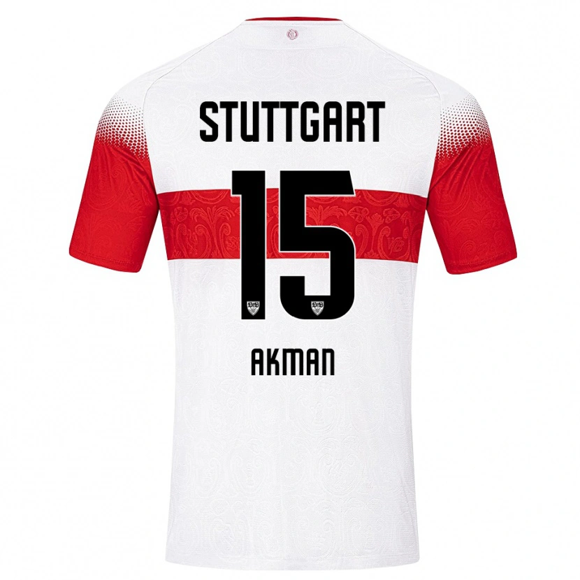 Danxen Kvinnor Aykan Akman #15 Vit Röd Gul Hemmatröja Matchtröjor 2026/27 Tröjor T-Tröja