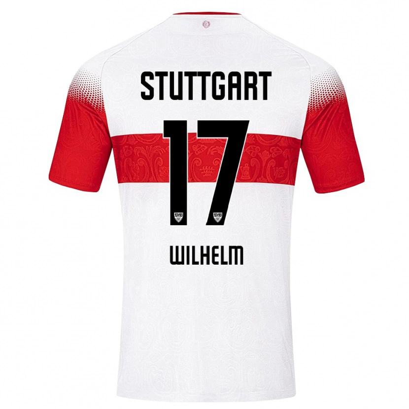 Danxen Kvinnor Julian Wilhelm #17 Vit Röd Gul Hemmatröja Matchtröjor 2026/27 Tröjor T-Tröja