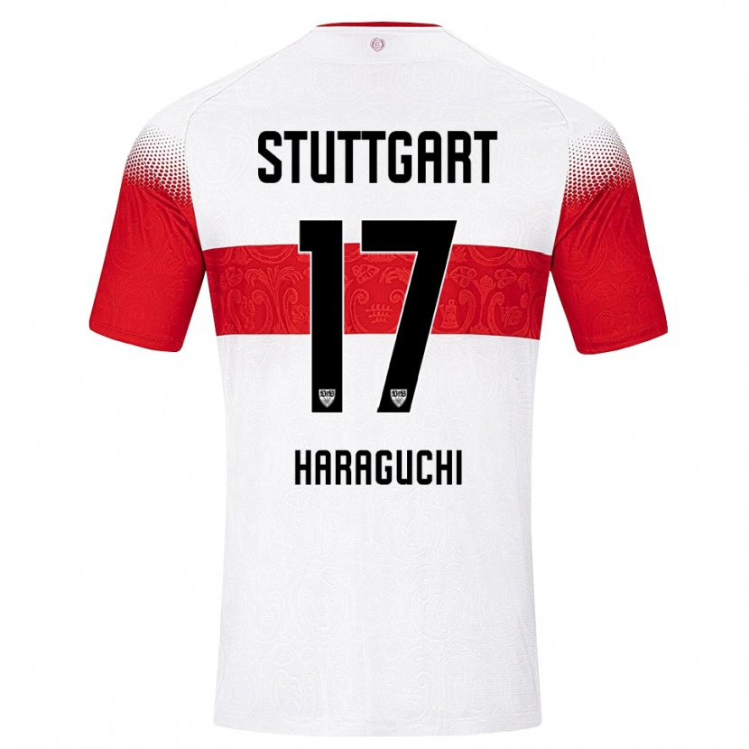 Danxen Kvinnor Genki Haraguchi #17 Vit Röd Gul Hemmatröja Matchtröjor 2026/27 Tröjor T-Tröja