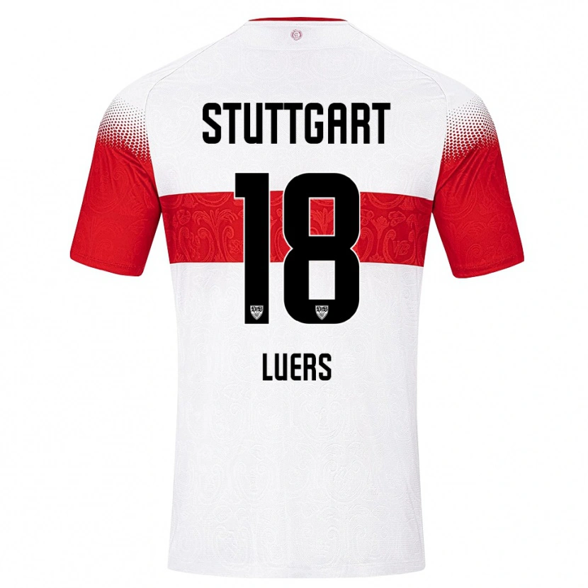Danxen Kvinnor Julian Lüers #18 Vit Röd Gul Hemmatröja Matchtröjor 2026/27 Tröjor T-Tröja