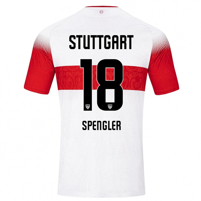 Danxen Kvinnor Jana Spengler #18 Vit Röd Gul Hemmatröja Matchtröjor 2026/27 Tröjor T-Tröja