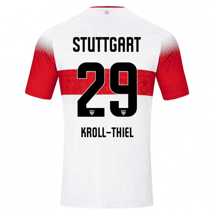 Danxen Kvinnor Colin Kroll-Thiel #29 Vit Röd Gul Hemmatröja Matchtröjor 2026/27 Tröjor T-Tröja
