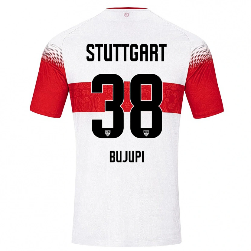 Danxen Kvinnor Eliot Bujupi #38 Vit Röd Gul Hemmatröja Matchtröjor 2026/27 Tröjor T-Tröja