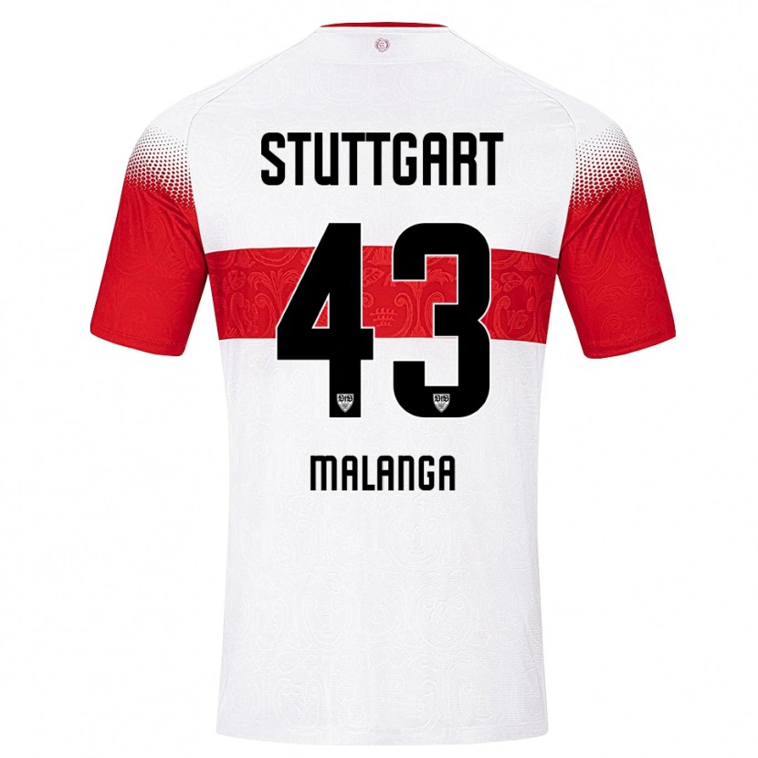 Danxen Kvinnor Jarzinho Malanga #43 Vit Röd Gul Hemmatröja Matchtröjor 2026/27 Tröjor T-Tröja