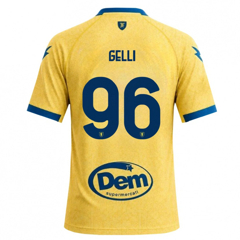 Danxen Kvinnor Francesco Gelli #96 Khakisvart Blå Hemmatröja Matchtröjor 2026/27 Tröjor T-Tröja