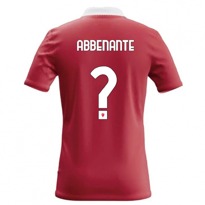 Danxen Kvinnor Alessandro Abbenante #0 Röd Vit Hemmatröja Matchtröjor 2026/27 Tröjor T-Tröja
