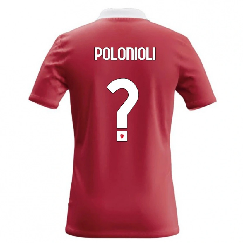 Danxen Kvinnor Matteo Polonioli #0 Röd Vit Hemmatröja Matchtröjor 2026/27 Tröjor T-Tröja