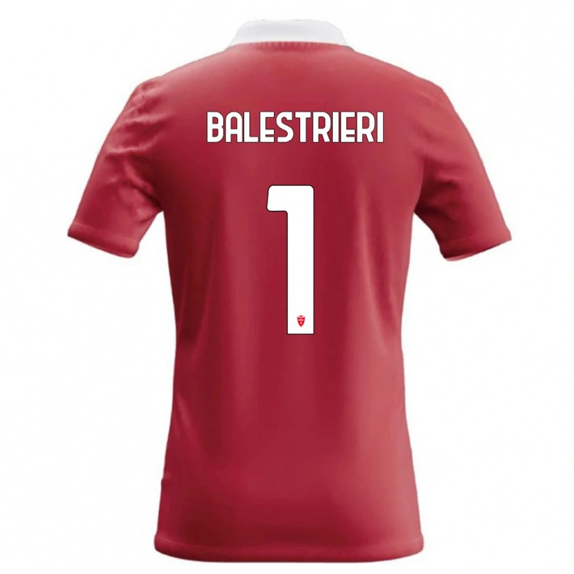 Danxen Kvinnor Alessandro Balestrieri #1 Röd Vit Hemmatröja Matchtröjor 2026/27 Tröjor T-Tröja