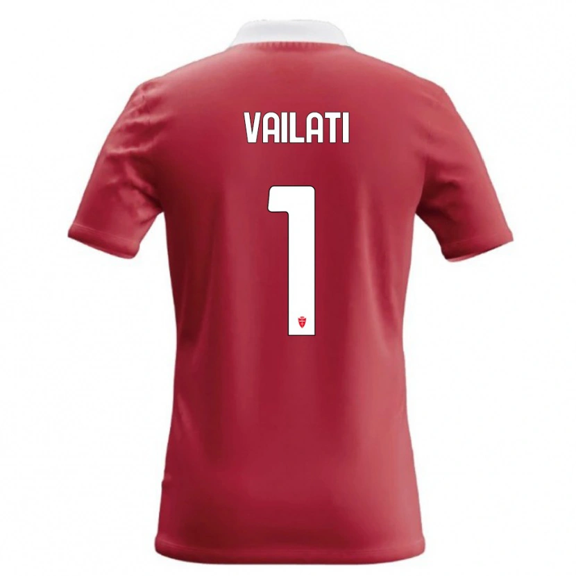 Danxen Kvinnor Andrea Vailati #1 Röd Vit Hemmatröja Matchtröjor 2026/27 Tröjor T-Tröja