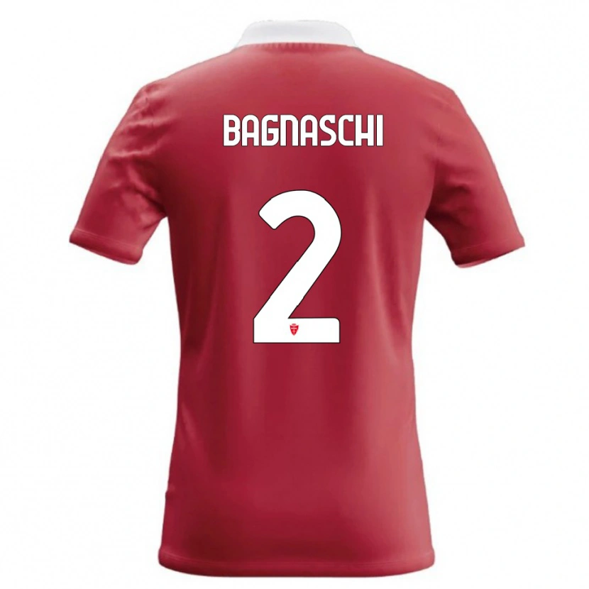 Danxen Kvinnor Alessandro Bagnaschi #2 Röd Vit Hemmatröja Matchtröjor 2026/27 Tröjor T-Tröja