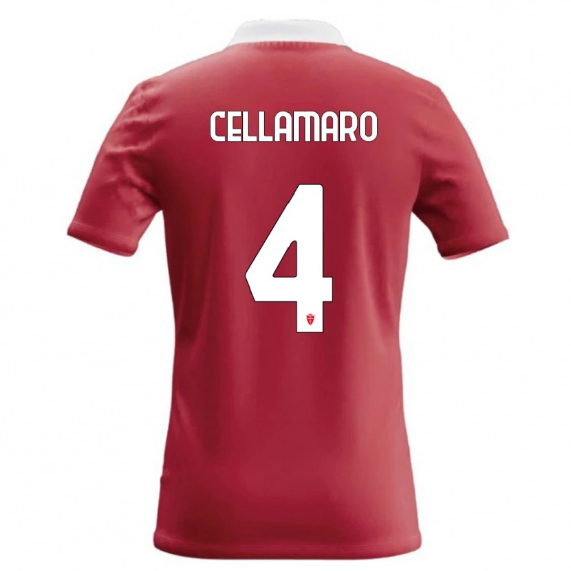 Danxen Kvinnor Simone Cellamaro #4 Röd Vit Hemmatröja Matchtröjor 2026/27 Tröjor T-Tröja