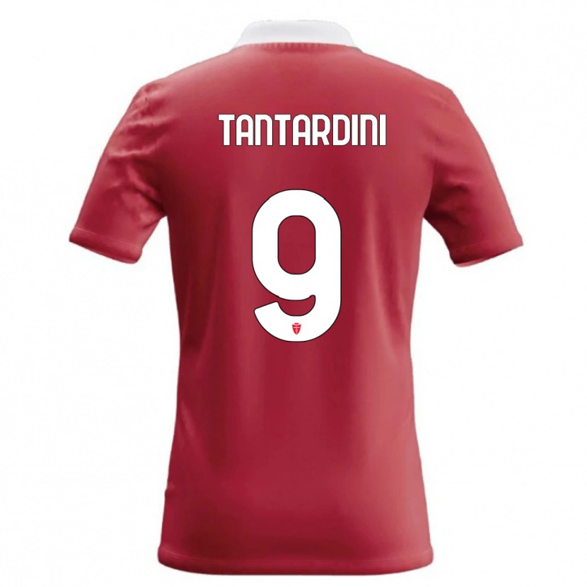 Danxen Kvinnor Tommaso Tantardini #9 Röd Vit Hemmatröja Matchtröjor 2026/27 Tröjor T-Tröja