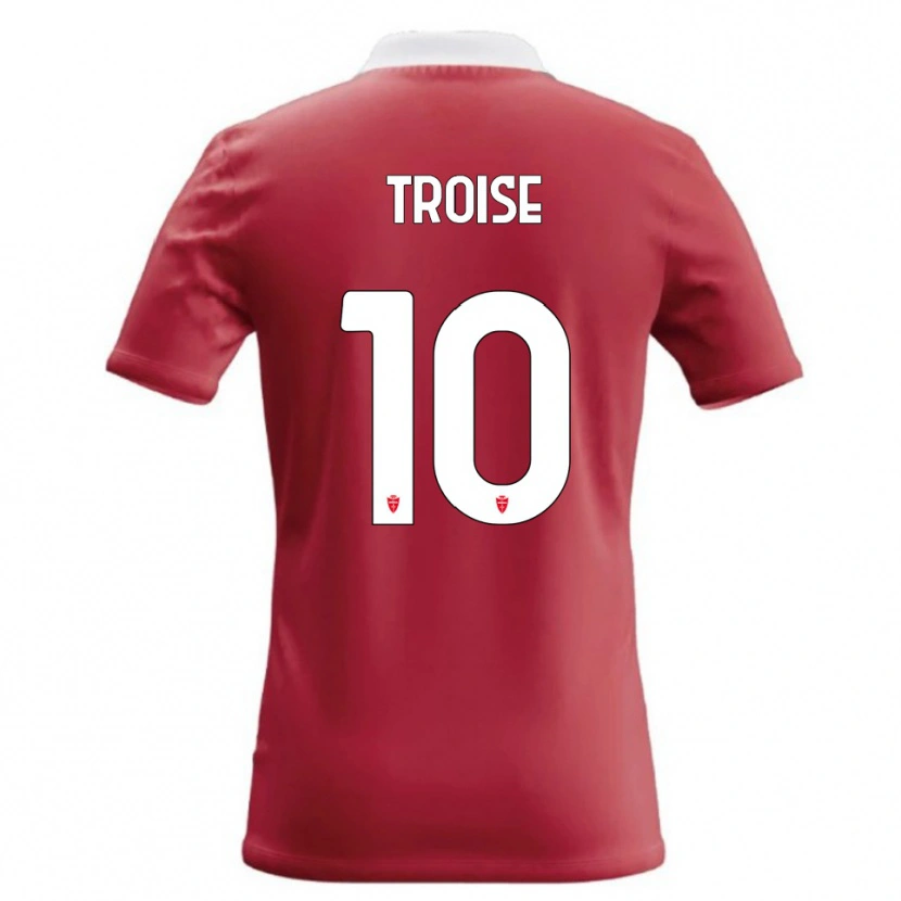 Danxen Kvinnor Antonio Troise #10 Röd Vit Hemmatröja Matchtröjor 2026/27 Tröjor T-Tröja