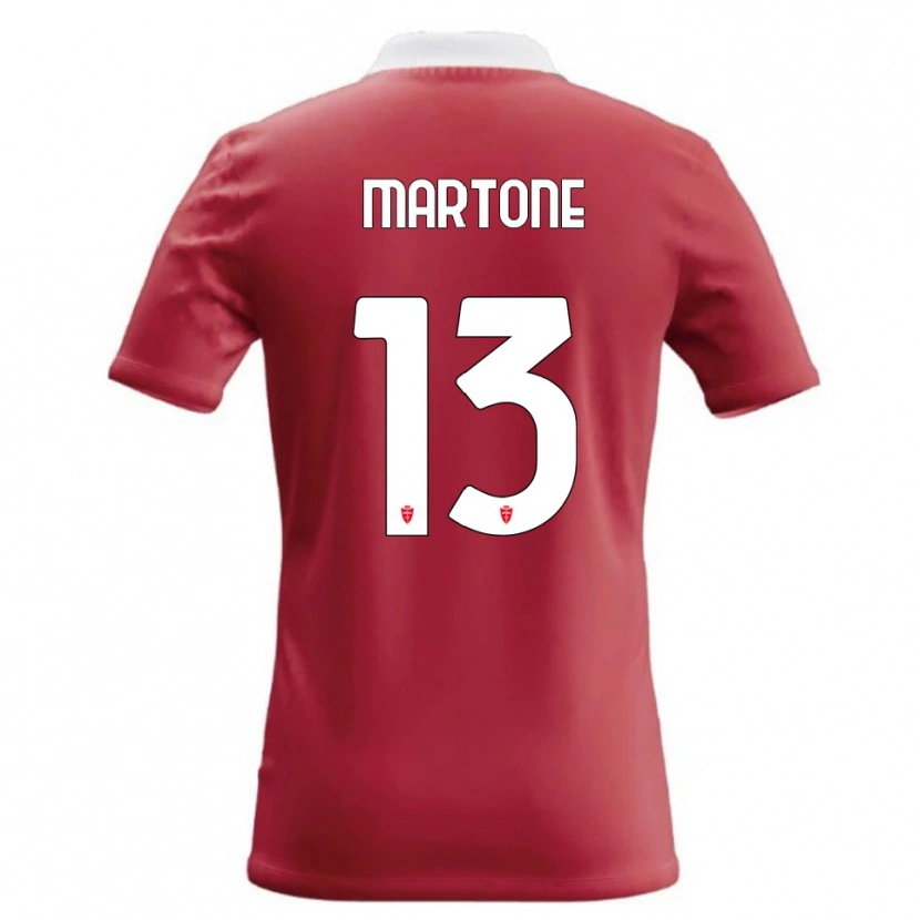 Danxen Kvinnor Giuseppe Martone #13 Röd Vit Hemmatröja Matchtröjor 2026/27 Tröjor T-Tröja