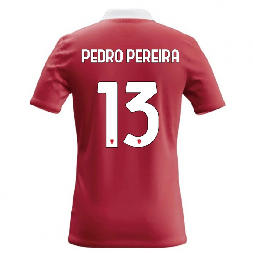 Danxen Kvinnor Pedro Pereira #13 Röd Vit Hemmatröja Matchtröjor 2026/27 Tröjor T-Tröja