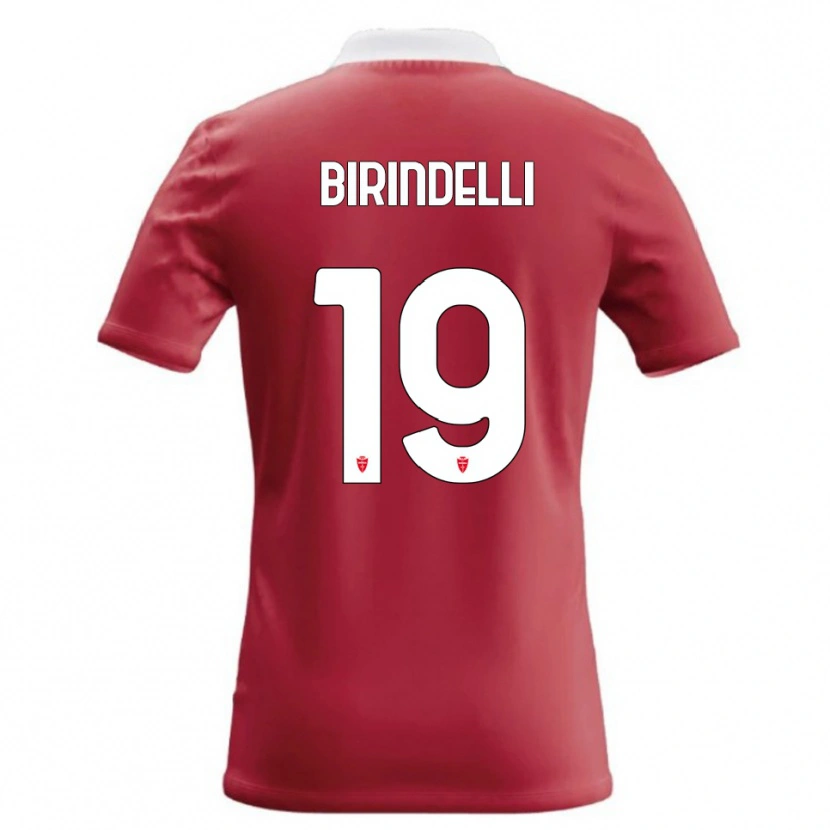 Danxen Kvinnor Samuele Birindelli #19 Röd Vit Hemmatröja Matchtröjor 2026/27 Tröjor T-Tröja