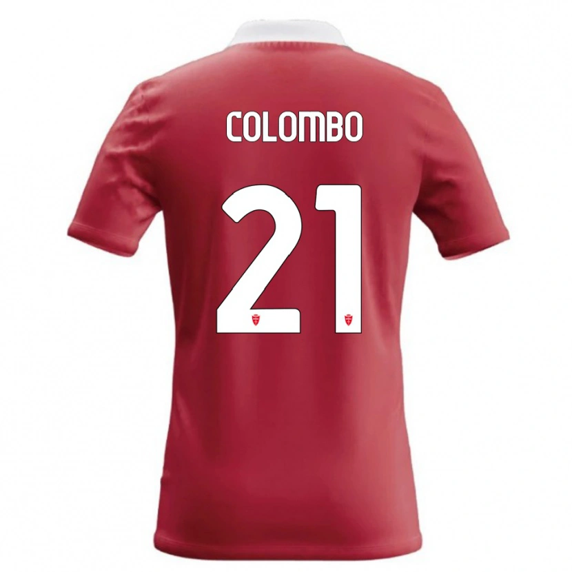 Danxen Kvinnor Leonardo Colombo #21 Röd Vit Hemmatröja Matchtröjor 2026/27 Tröjor T-Tröja
