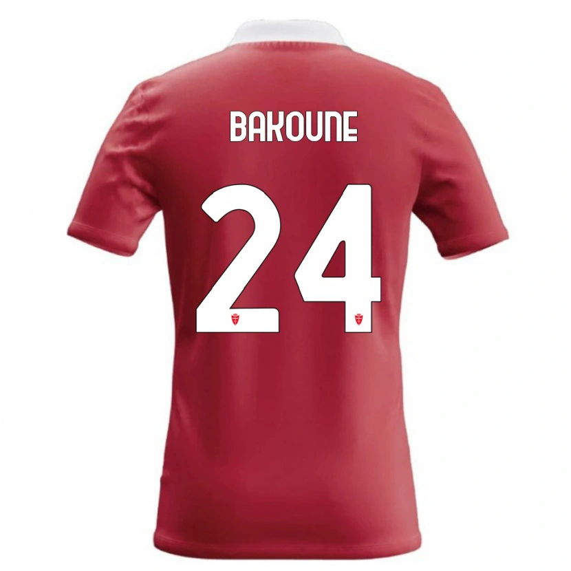 Danxen Kvinnor Adam Bakoune #24 Röd Vit Hemmatröja Matchtröjor 2026/27 Tröjor T-Tröja
