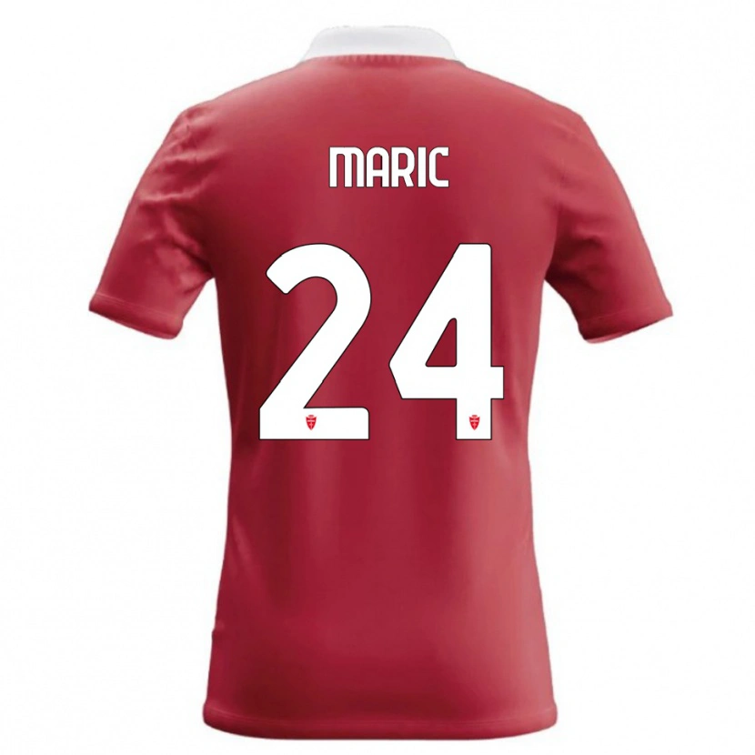 Danxen Kvinnor Mirko Maric #24 Röd Vit Hemmatröja Matchtröjor 2026/27 Tröjor T-Tröja