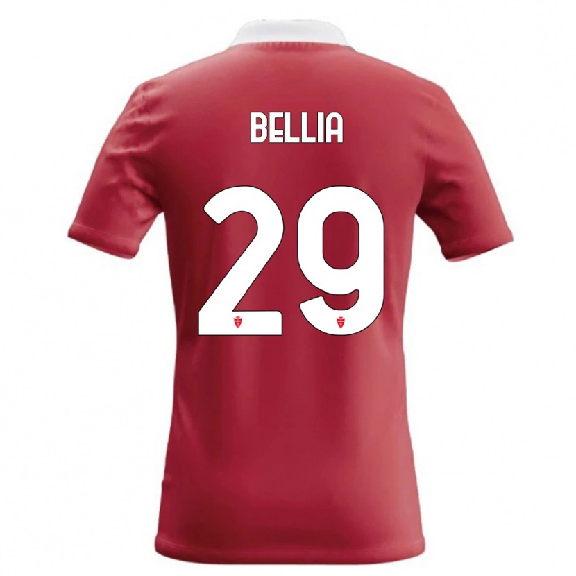 Danxen Kvinnor Edoardo Bellia #29 Röd Vit Hemmatröja Matchtröjor 2026/27 Tröjor T-Tröja