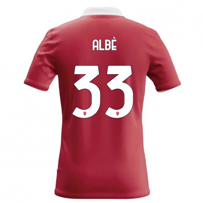 Danxen Kvinnor Simone Albè #33 Röd Vit Hemmatröja Matchtröjor 2026/27 Tröjor T-Tröja