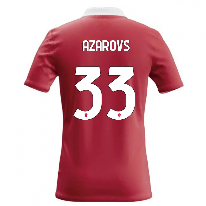 Danxen Kvinnor Timurs Azarovs #33 Röd Vit Hemmatröja Matchtröjor 2026/27 Tröjor T-Tröja