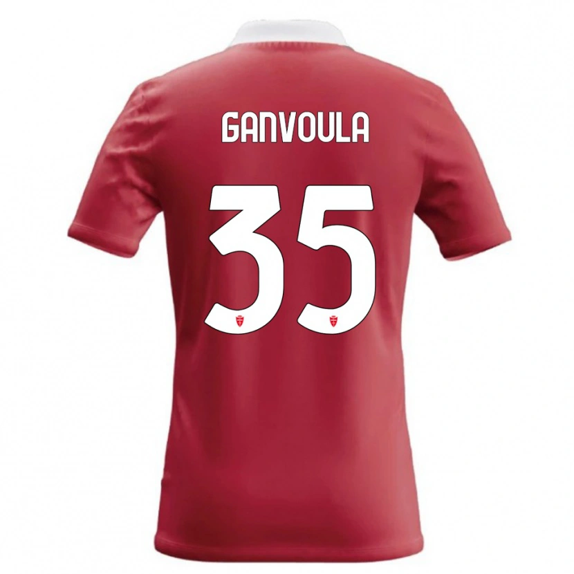 Danxen Kvinnor Silvere Ganvoula #35 Röd Vit Hemmatröja Matchtröjor 2026/27 Tröjor T-Tröja