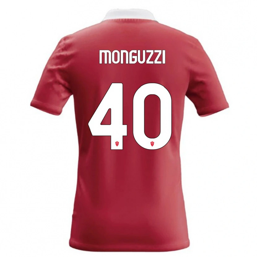Danxen Kvinnor Filippo Monguzzi #40 Röd Vit Hemmatröja Matchtröjor 2026/27 Tröjor T-Tröja