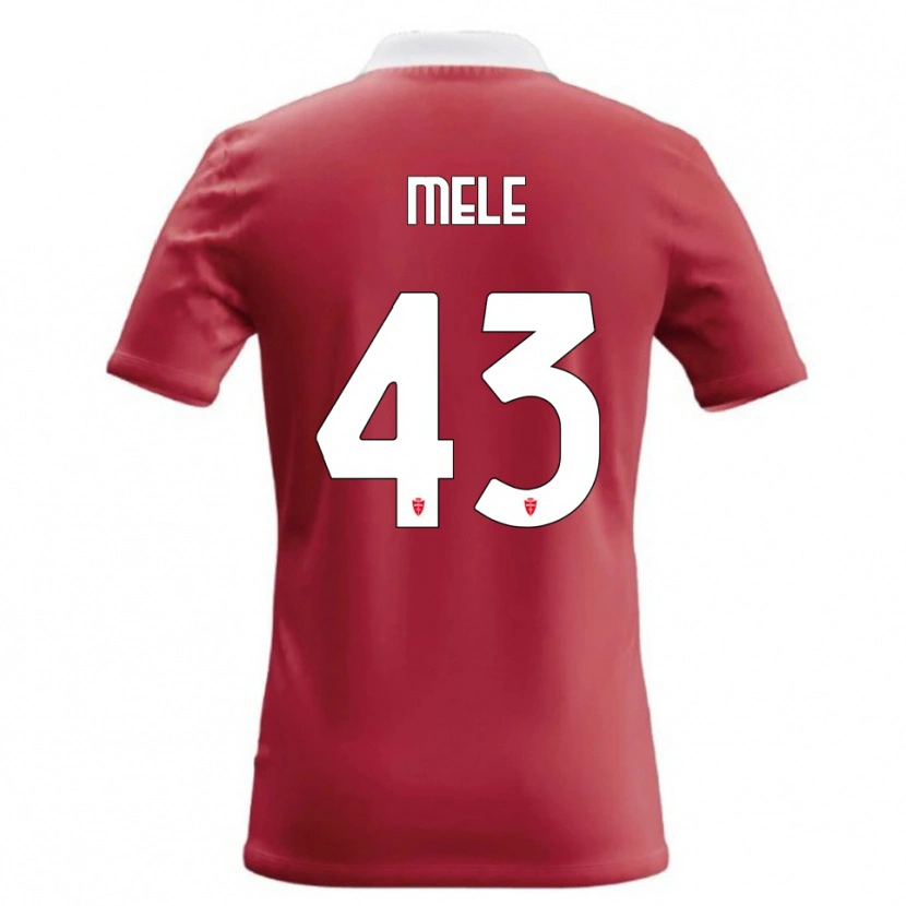 Danxen Kvinnor Fabio Mele #43 Röd Vit Hemmatröja Matchtröjor 2026/27 Tröjor T-Tröja