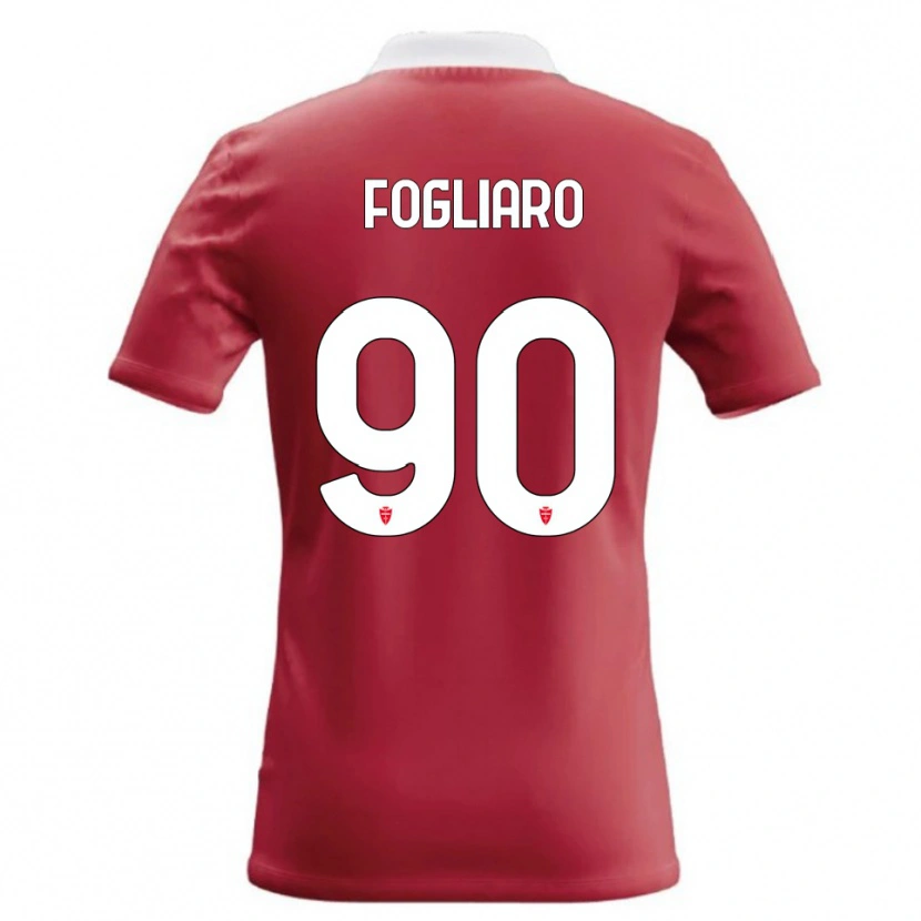 Danxen Kvinnor Christian Fogliaro #90 Röd Vit Hemmatröja Matchtröjor 2026/27 Tröjor T-Tröja