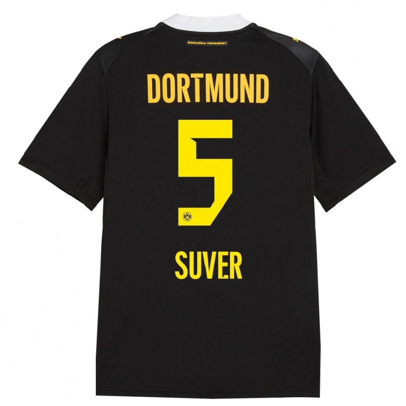 Danxen Kvinnor Mario Suver #5 Svart Röd Gul Bortatröja Matchtröjor 2026/27 Tröjor T-Tröja