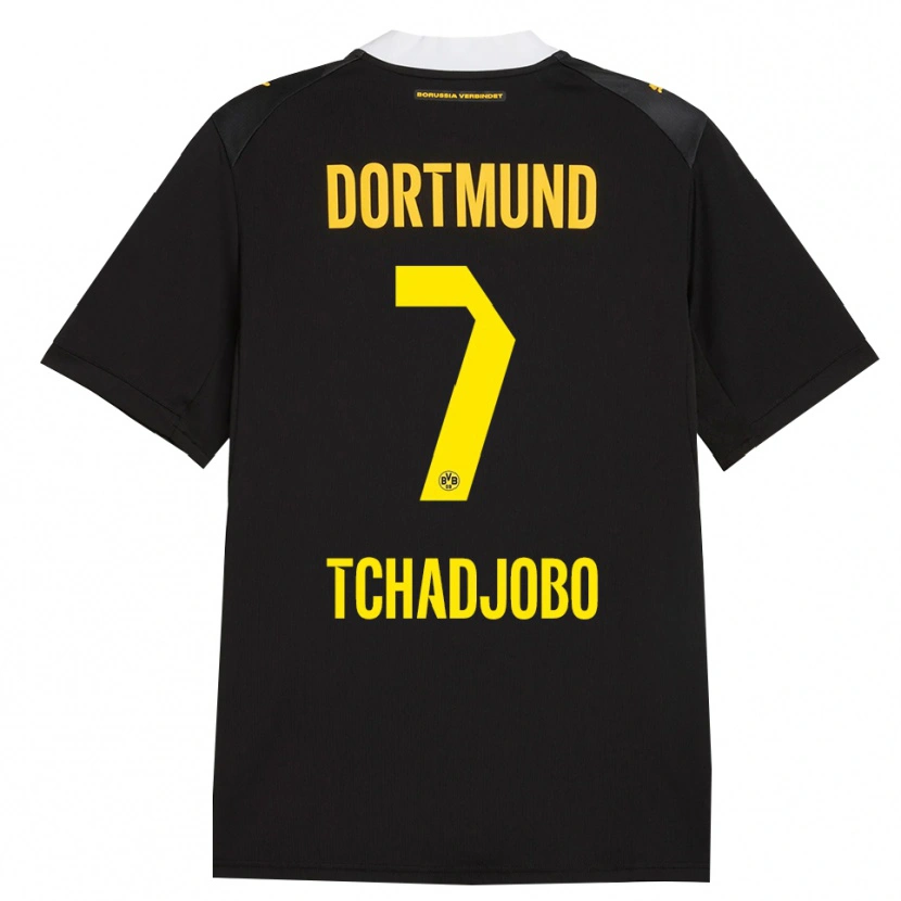 Danxen Kvinnor Dia Tchadjobo #7 Svart Röd Gul Bortatröja Matchtröjor 2026/27 Tröjor T-Tröja
