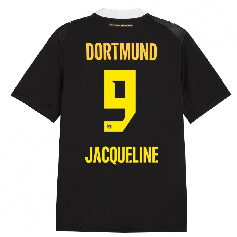 Danxen Kvinnor Moreno Jacqueline #9 Svart Röd Gul Bortatröja Matchtröjor 2026/27 Tröjor T-Tröja