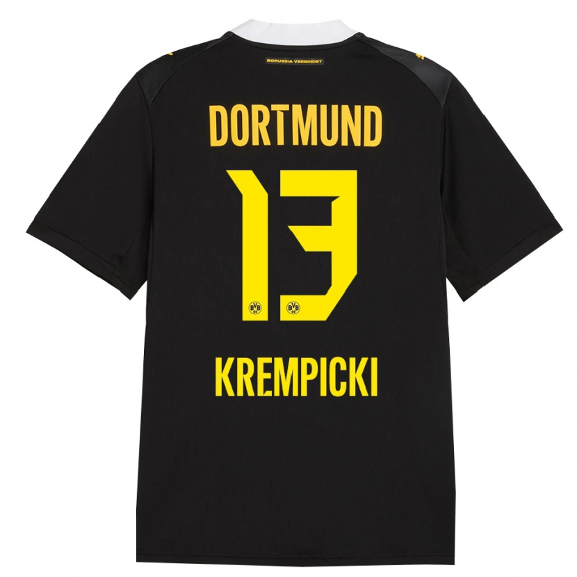 Danxen Kvinnor Connor Krempicki #13 Svart Röd Gul Bortatröja Matchtröjor 2026/27 Tröjor T-Tröja