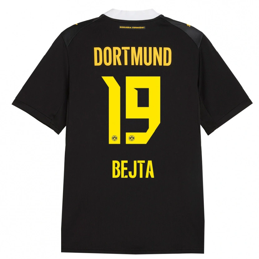 Danxen Kvinnor Adriano Bejta #19 Svart Röd Gul Bortatröja Matchtröjor 2026/27 Tröjor T-Tröja