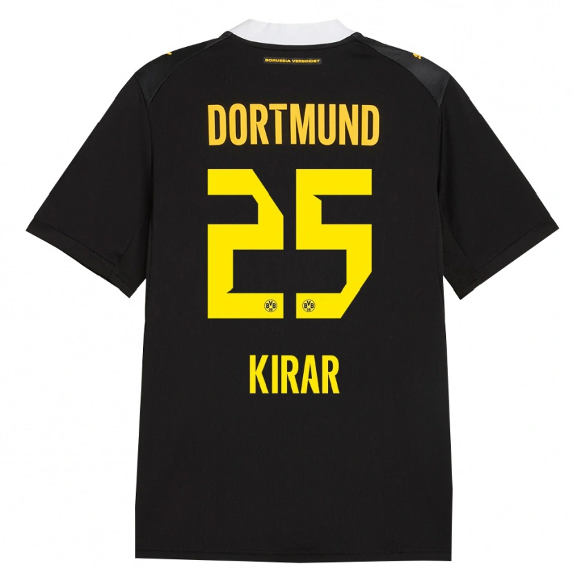 Danxen Kvinnor Emre Kirar #25 Svart Röd Gul Bortatröja Matchtröjor 2026/27 Tröjor T-Tröja