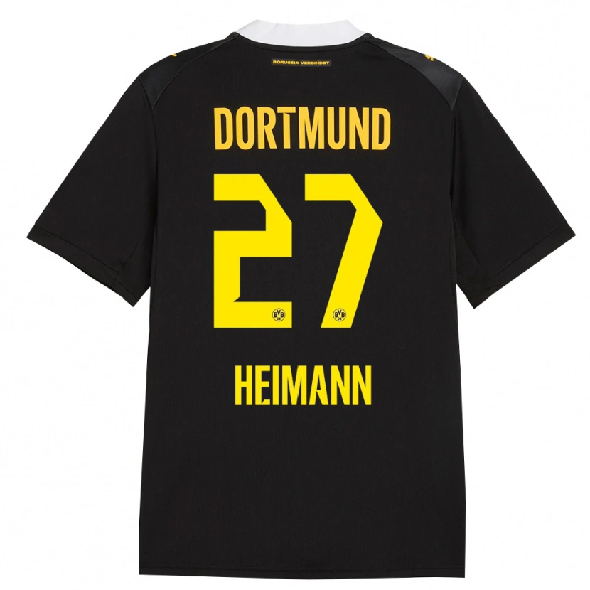 Danxen Kvinnor Wesley Heimann #27 Svart Röd Gul Bortatröja Matchtröjor 2026/27 Tröjor T-Tröja