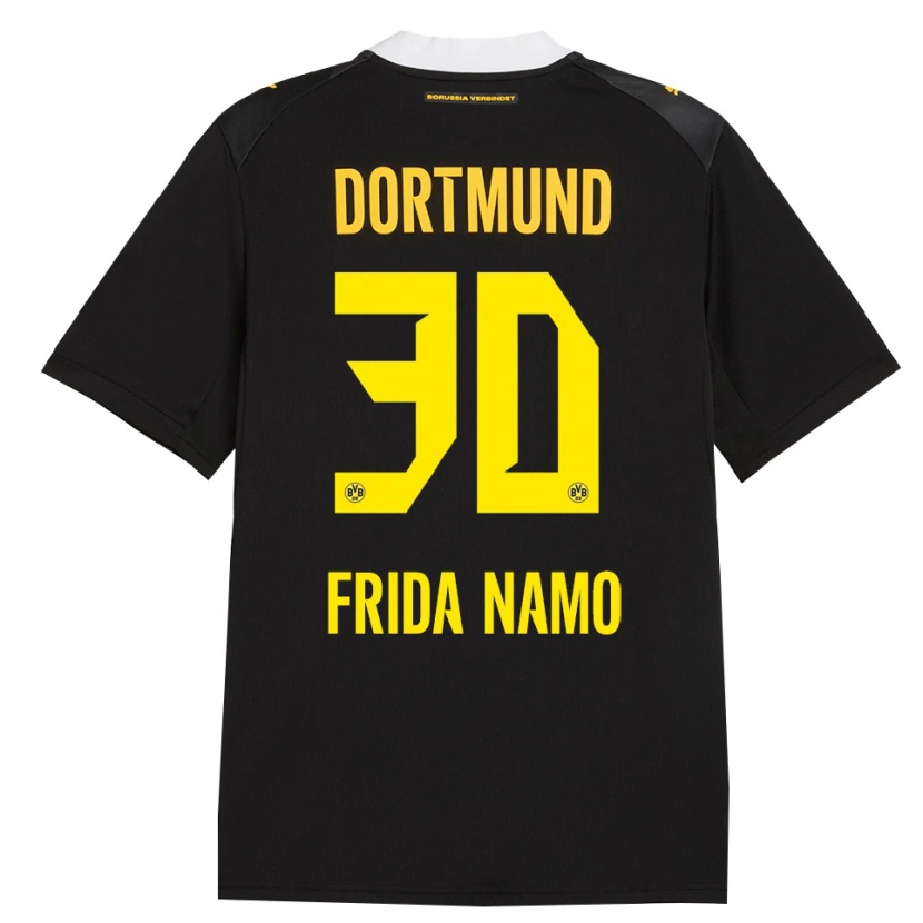 Danxen Kvinnor Ronning Frida Namo #30 Svart Röd Gul Bortatröja Matchtröjor 2026/27 Tröjor T-Tröja