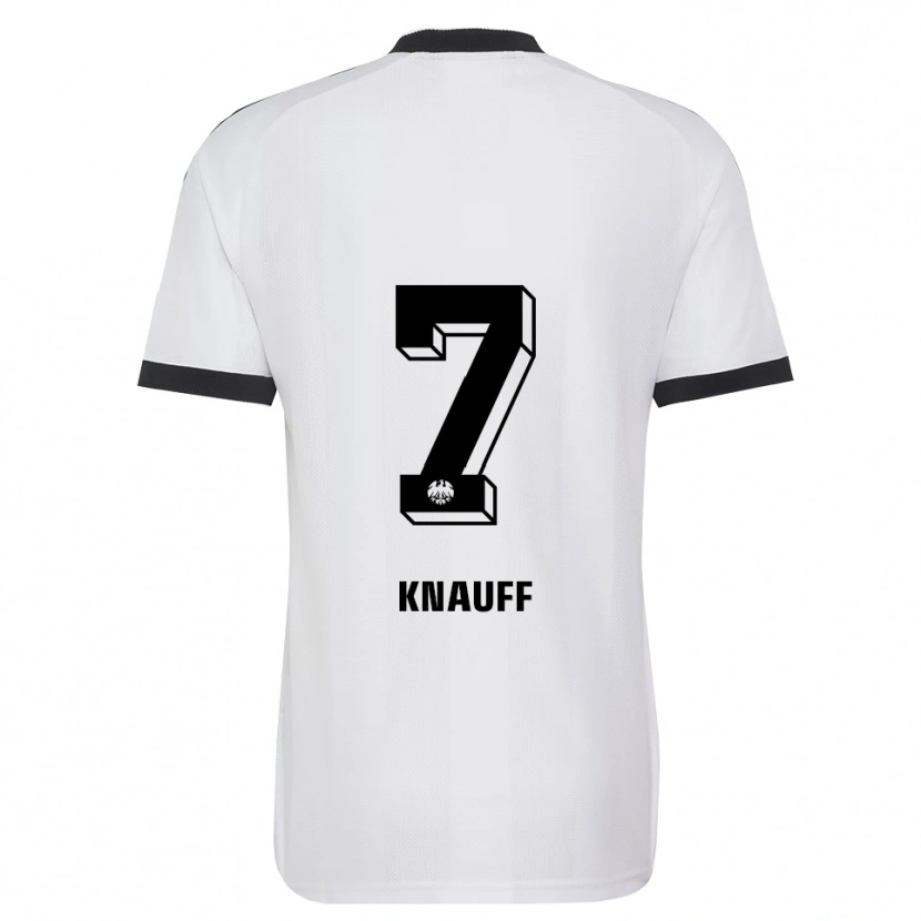 Danxen Kvinnor Ansgar Knauff #7 Svart Vit Bortatröja Matchtröjor 2026/27 Tröjor T-Tröja