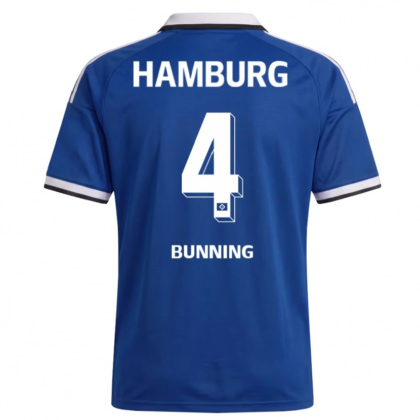 Danxen Kvinnor Melina Bünning #4 Vit Blå Bortatröja Matchtröjor 2026/27 Tröjor T-Tröja