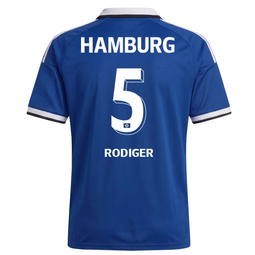 Danxen Kvinnor Philipp Rödiger #5 Vit Blå Bortatröja Matchtröjor 2026/27 Tröjor T-Tröja