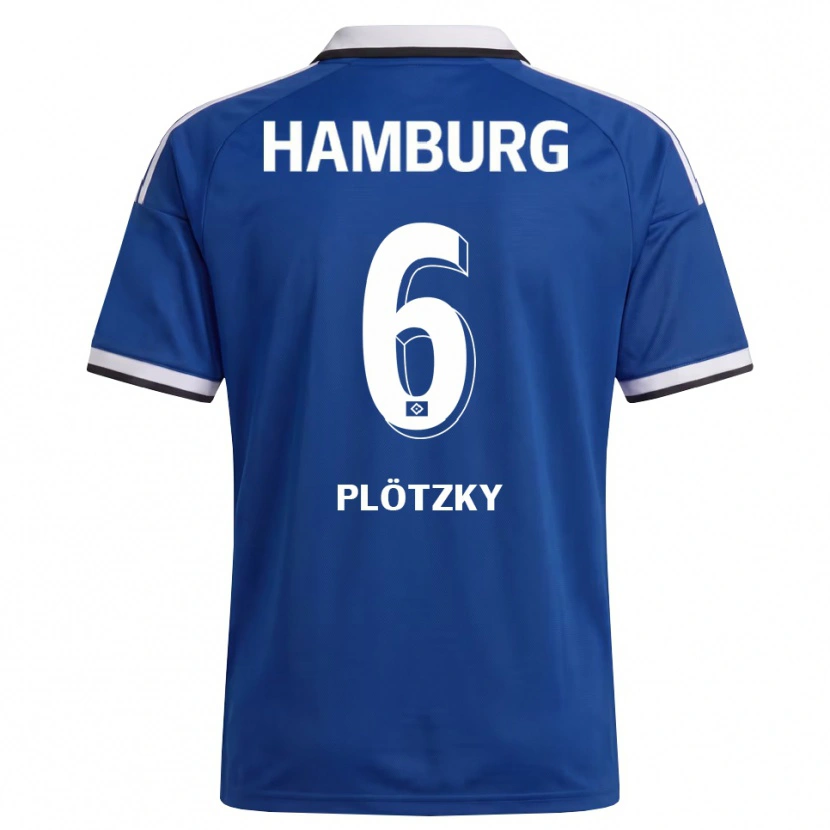 Danxen Kvinnor Lennart Plötzky #6 Vit Blå Bortatröja Matchtröjor 2026/27 Tröjor T-Tröja
