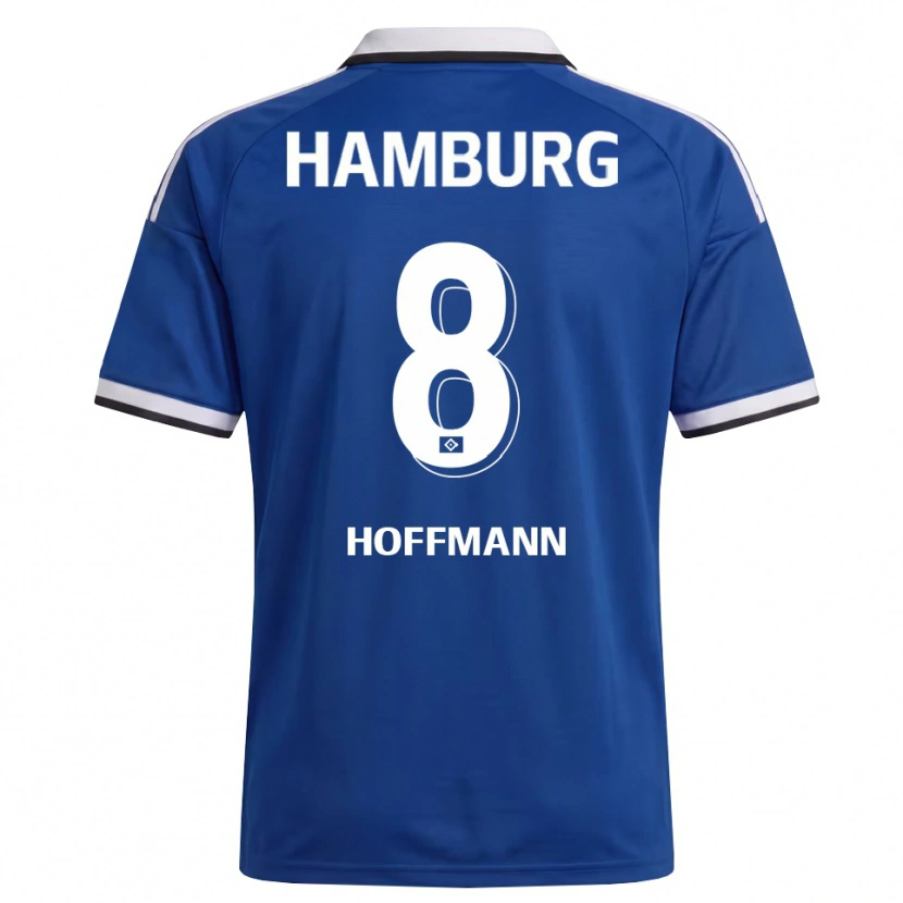Danxen Kvinnor Nick Hoffmann #8 Vit Blå Bortatröja Matchtröjor 2026/27 Tröjor T-Tröja