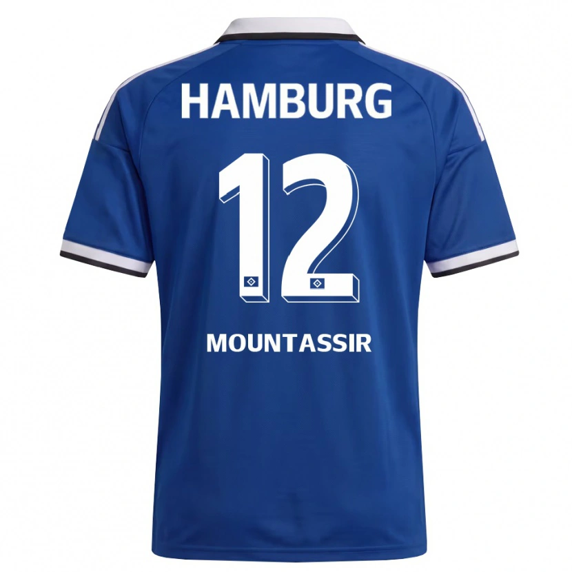 Danxen Kvinnor Youssef Mountassir #12 Vit Blå Bortatröja Matchtröjor 2026/27 Tröjor T-Tröja